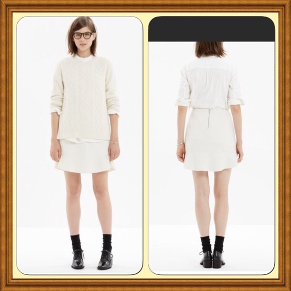 Madewell Felted wool skirt. Lined. Never worn. - Picture 3 of 8